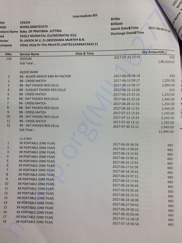Medical bill 44