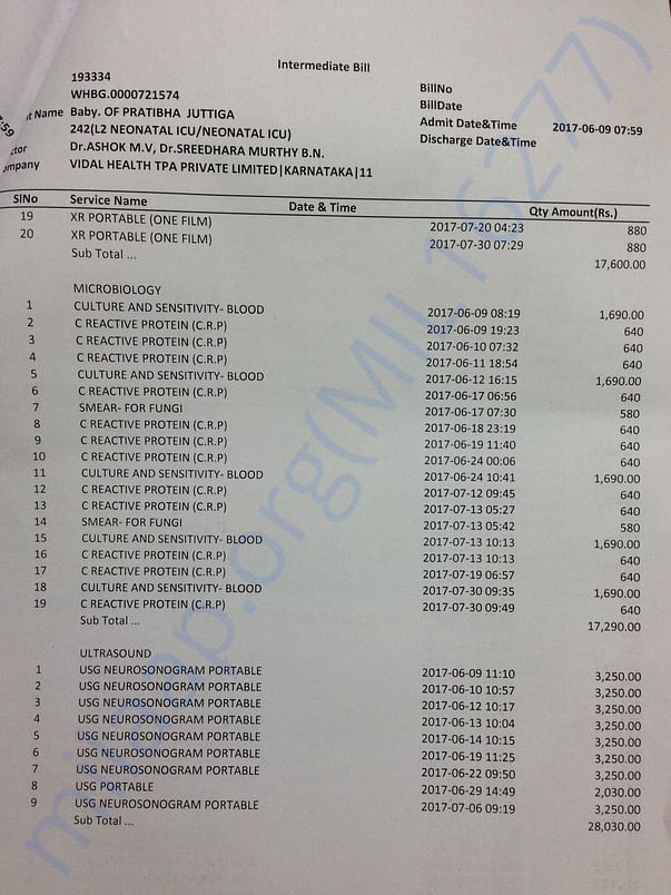 Medical bill 46