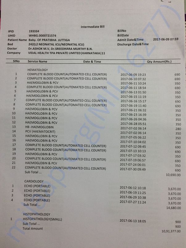 Medical bill 47