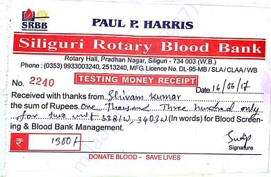 Blood bank bill