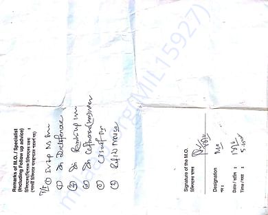 Referal from islampur hospital