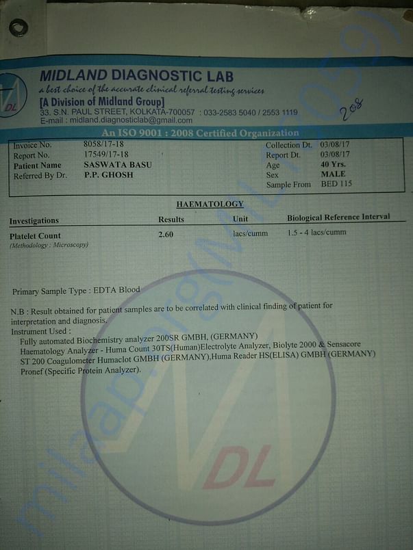 Haematology report