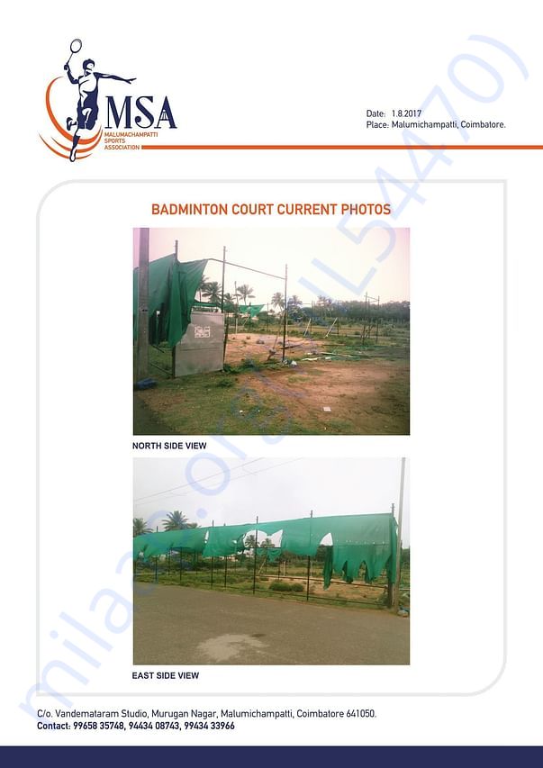 Current Badminton Court Photos