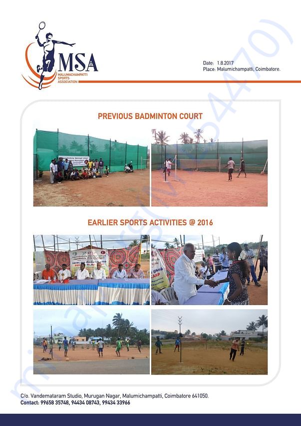 Previous Court Photos & Earlier Sport Activities