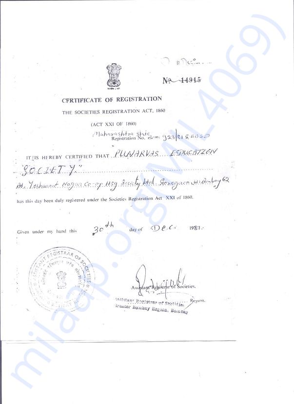 Society Registration