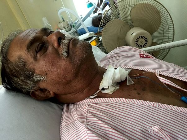 Narendra Nath Has Cancer In His Voice Box And Cannot Breathe