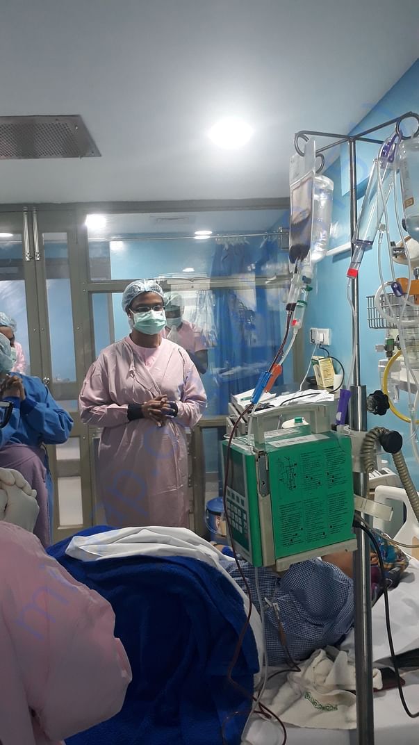 Prayers by the staff (Nurses n brother) at BMT ward