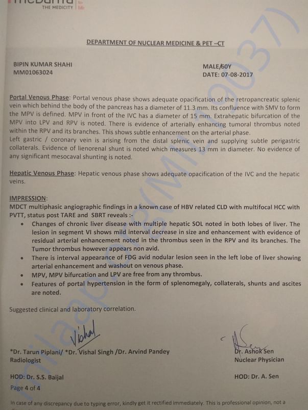 Pet CT reports