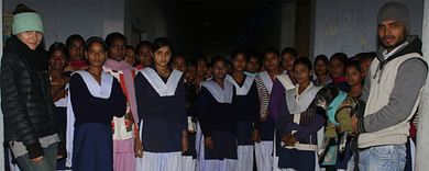 Happy faces in the school