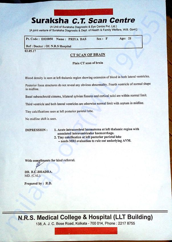 CT SCAN Report