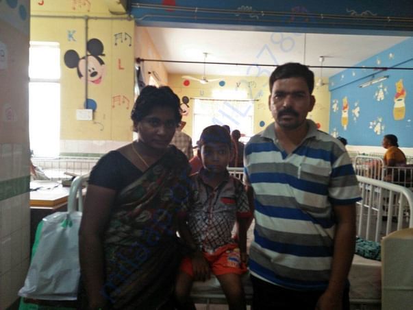 nandhan with his parents