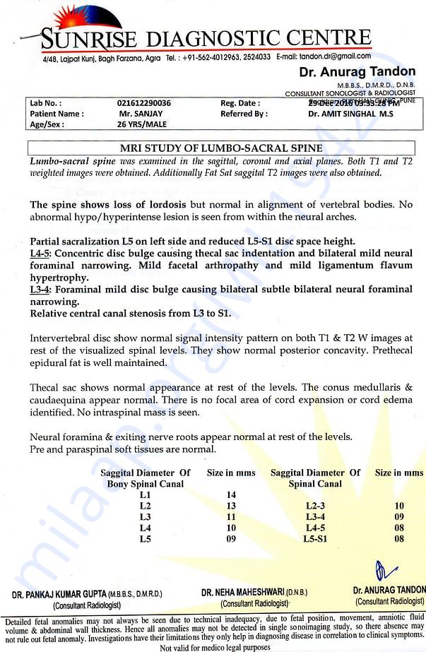 MRI Report