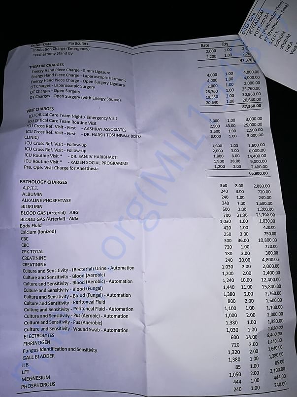 Hospital Intrim bill page 2
