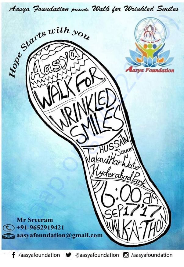 Be a part of the aasya old age home construction! Walk for old age ppl