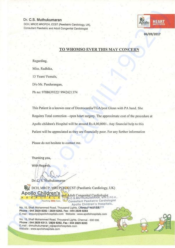 Estimation Letter