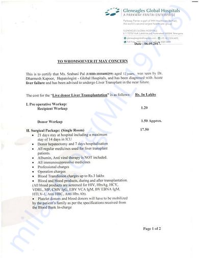 Estimation Letter