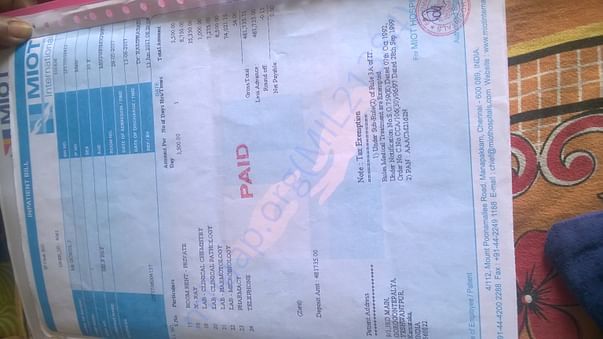 medical bill