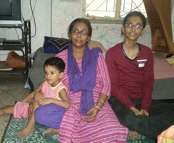 Suman, and two children