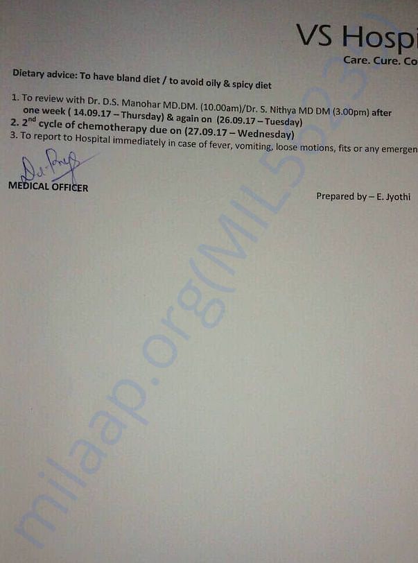 Medical summary