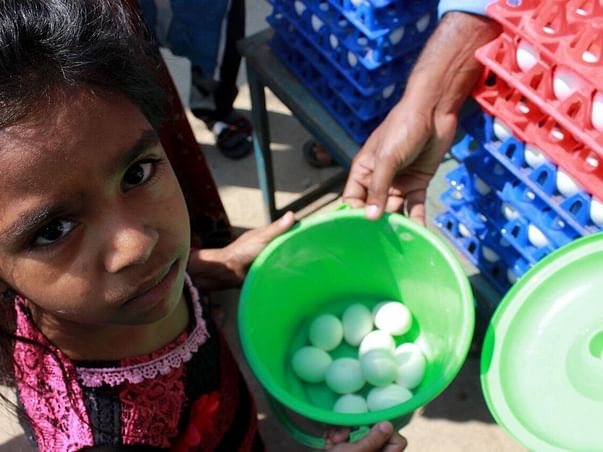 Celebrate Daan Utsav - Eggs-perience Giving .. Feed 1Lakh Children