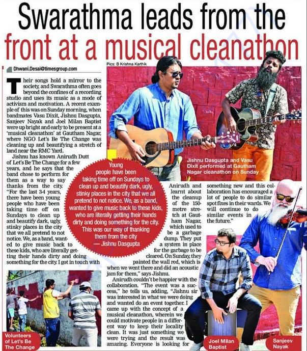 Musical Cleanathon with Swarathma