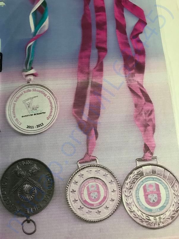 Few national level and state level medals
