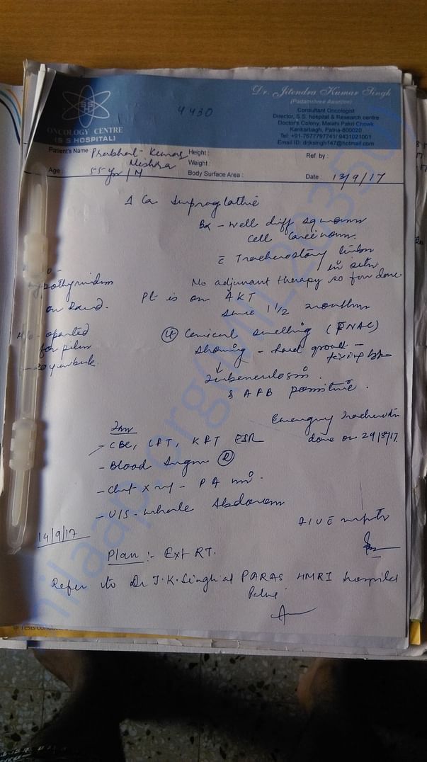 Doctor's notes