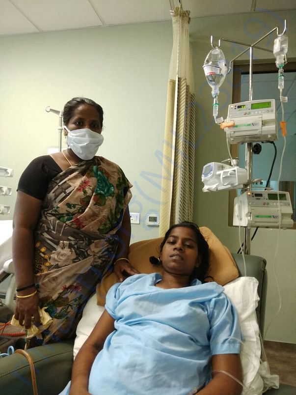 Manju with her mother