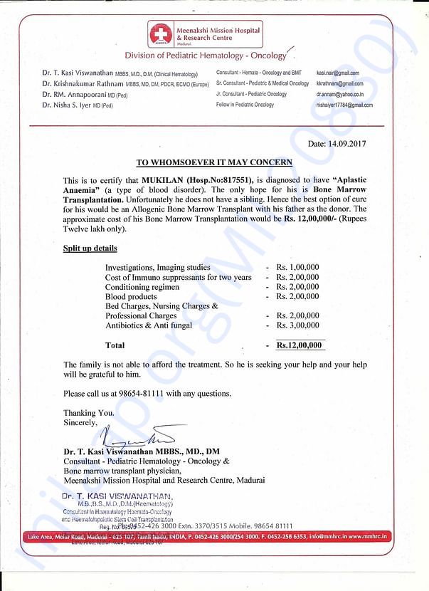Estimation Letter