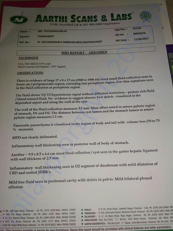MRI Report