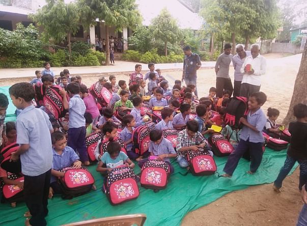 Distrbution at Gandhinagar district school
