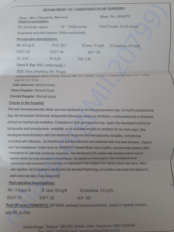 Discharge summary from hospital 2