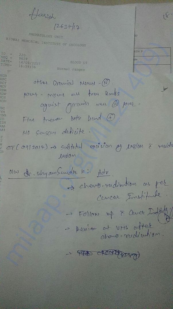 Hospital document
