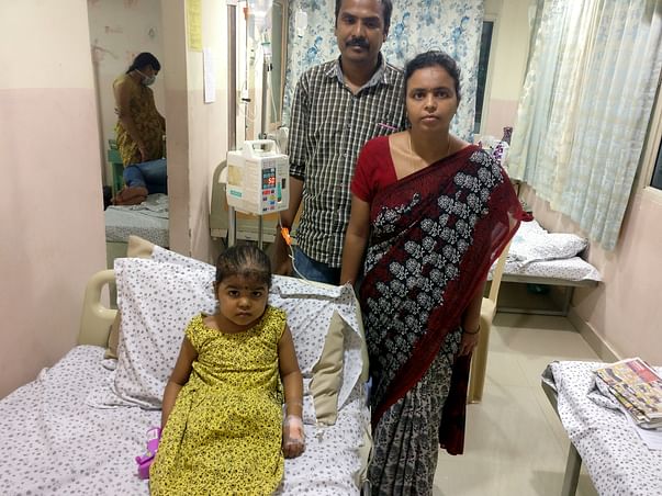 4-year-old Hasini suffering from bone marrow cancer needs your help
