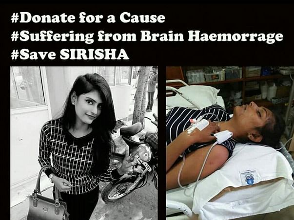 Help Sirisha Rao Recover From A Brain Hemorrhage