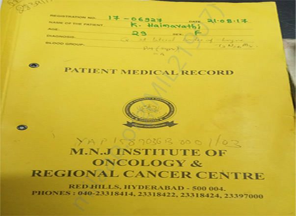 Admit Report MNJ Cancer Center
