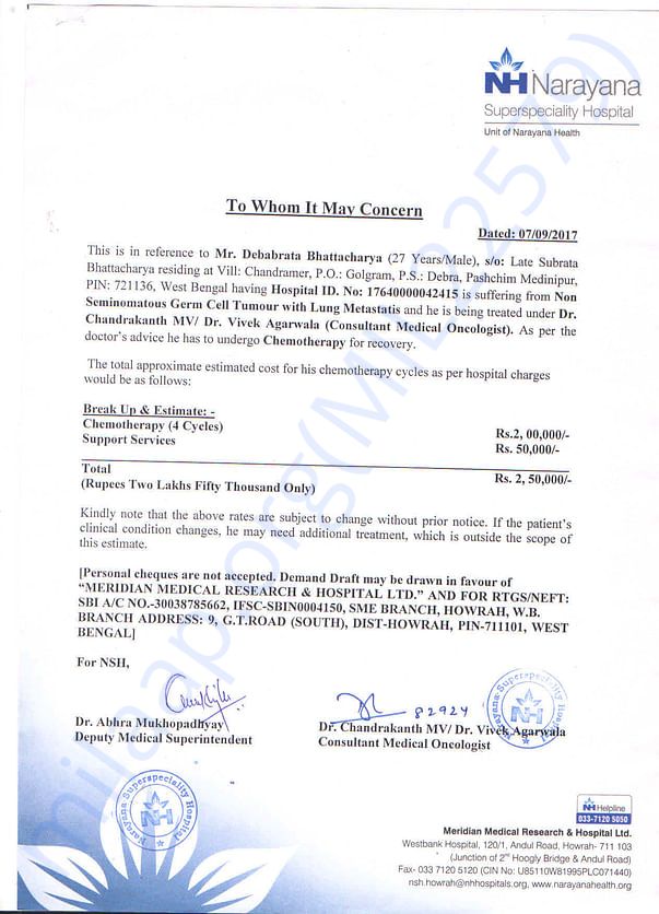 Estimation Letter