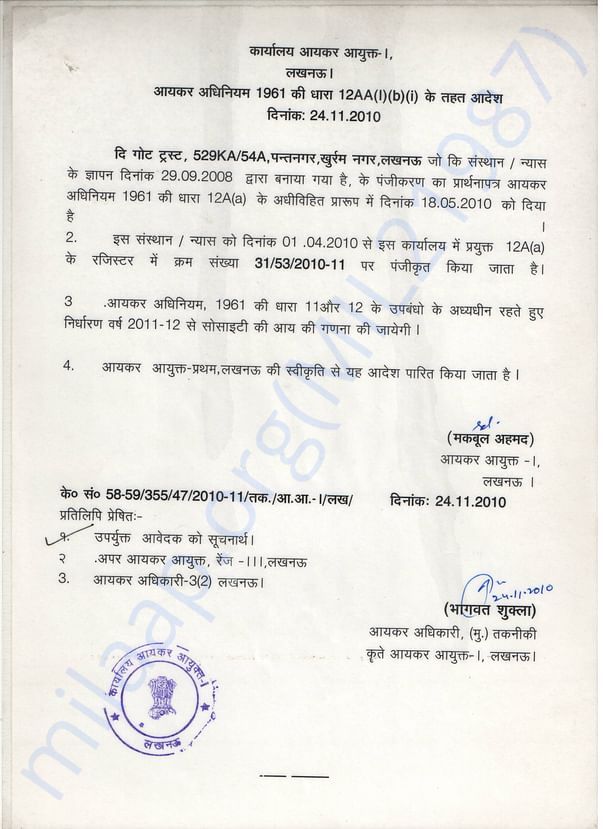 Charitable Trust registration