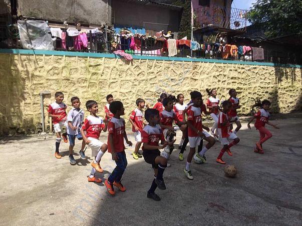 Kids at their football practice!