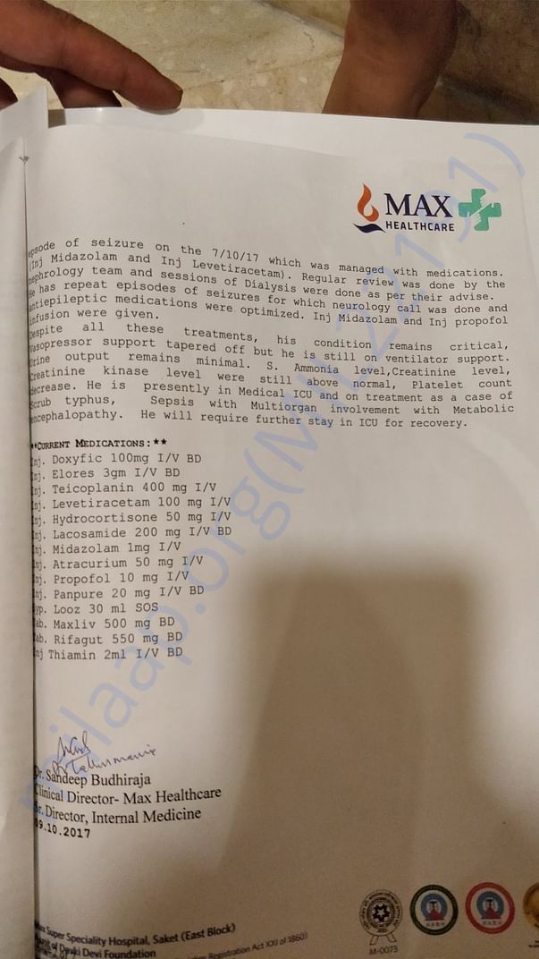 Medical Report Page 2