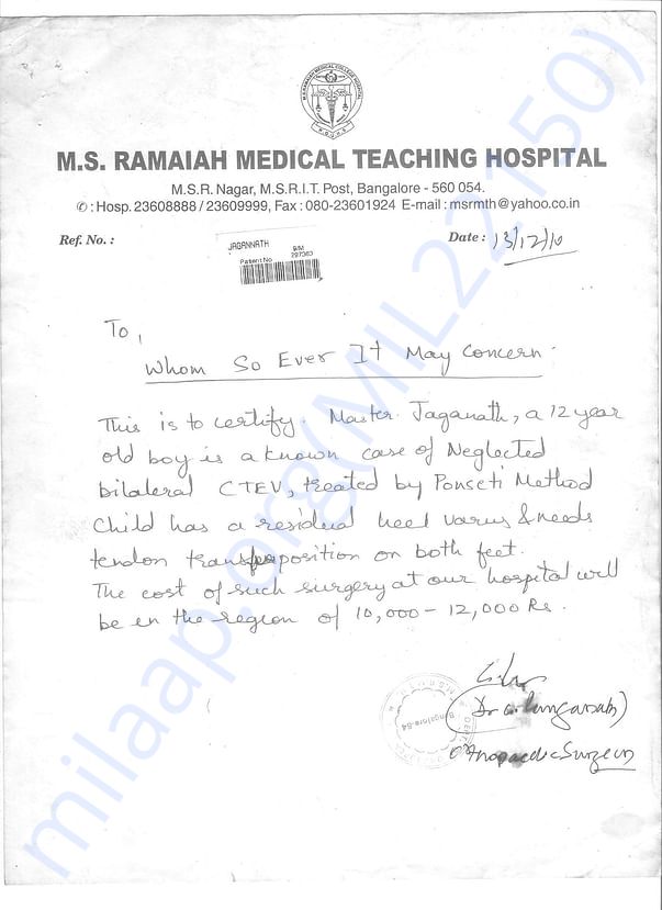 Patient_Details from M S RAMAIAH Hospital