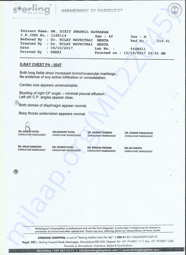 x-ray report
