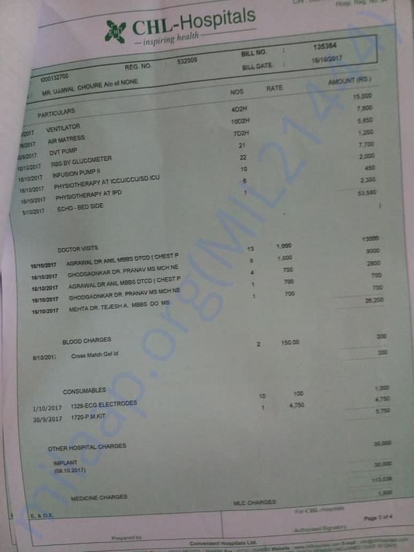 Final bill.