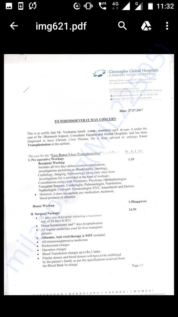 Global hospitals estimation