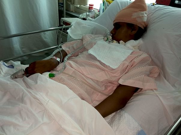 17-year-old Pooja who met with a serious road accident needs help