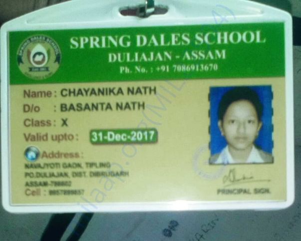 School identity card