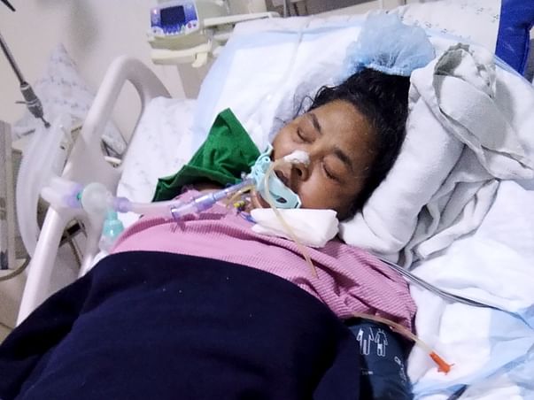 Aunty not feeling well in hospital almost 1and half month