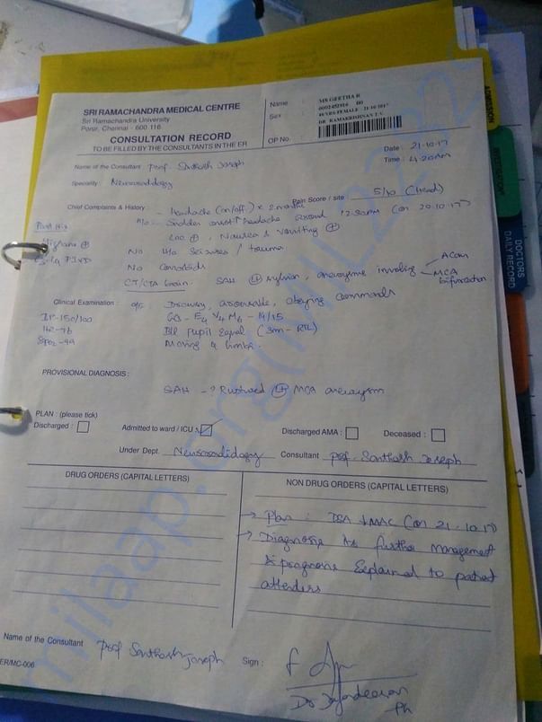 medical report