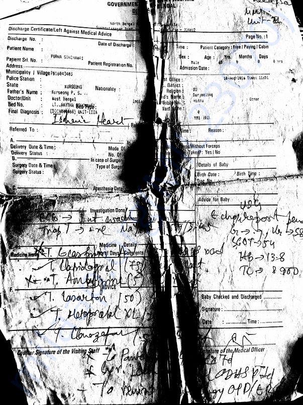 DISCHARGE CERTIFICATE-ISCHEMIC HEART DISEASE-GOVT HOSPITAL