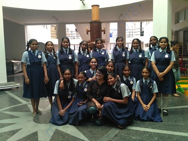 The girls had a session in Pune University